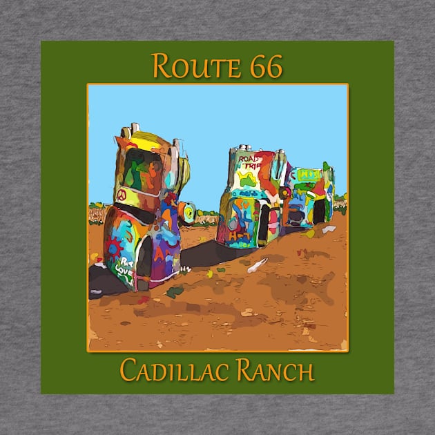 Cadillac Ranch, Route 66 by WelshDesigns